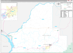Walla Walla County, WA Digital Map Premium Style